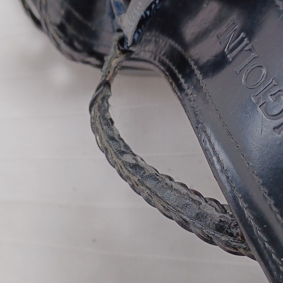 Enzo Angiolini "Elson" Leather Block Heel Mule Style Sandal- Sz. 7 - Picture 7 of 11